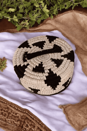 Monochrome Heritage Handwoven Sabai Basket Set