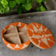 01OD002_1 Terracotta Bloom Handwoven Sabai Snack Basket Set