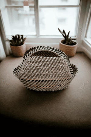 Rustic Weave Handcrafted Sabai Utility Basket