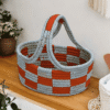 Handwoven Storage Basket with Handles