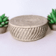 Ivory Spiral Handwoven Storage Basket with Lid