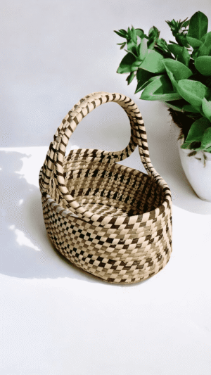 01OD012_1 Sabai Grass Handwoven Storage Basket