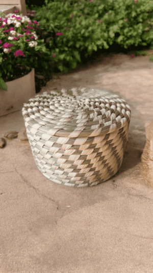 Natural Harmony Handwoven Sabai Storage Basket Natural Harmony handmade Sabai grass woven storage basket