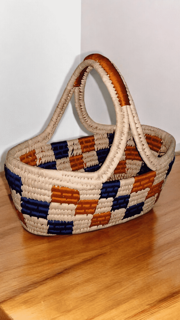 Multicolor Handwoven Storage Basket