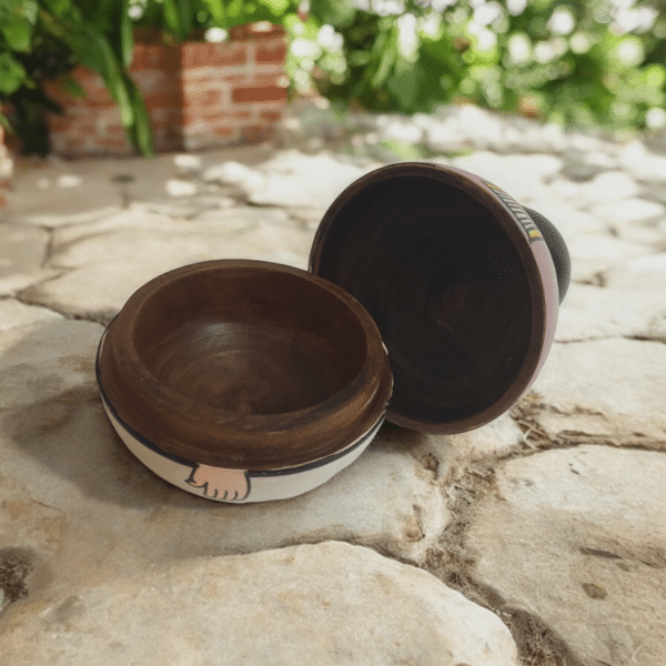 15OD004_2 Hand-Painted Indian Couple Trinket Box Set