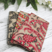 handcrafted block print cotton paper journal set