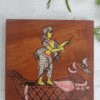 Mythological Tales Hand-Painted Wooden Coaster Set with Box