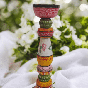 15OD009_1 Enchanting Pattachitra Candle Stand