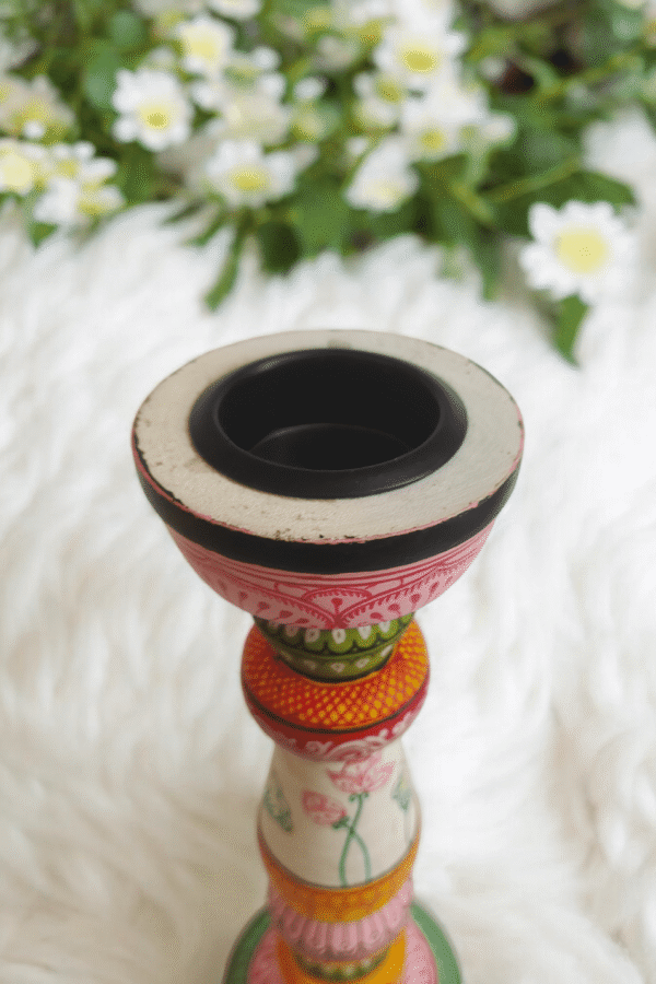 Enchanting Pattachitra Candle Stand