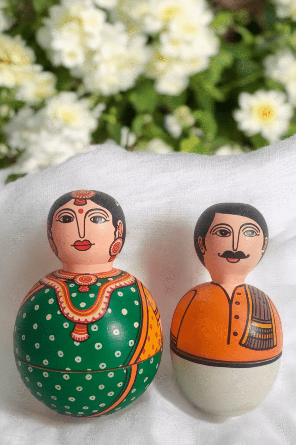 Indian Couple Trinket Box Set