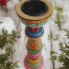 15OD014_2 Folk Art Fiesta Candle Holder