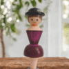 Charming Wooden Couple Figurines