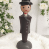 Charming Wooden Couple Figurines