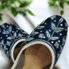 Celestial Blue Jutti with Silver Embellishments