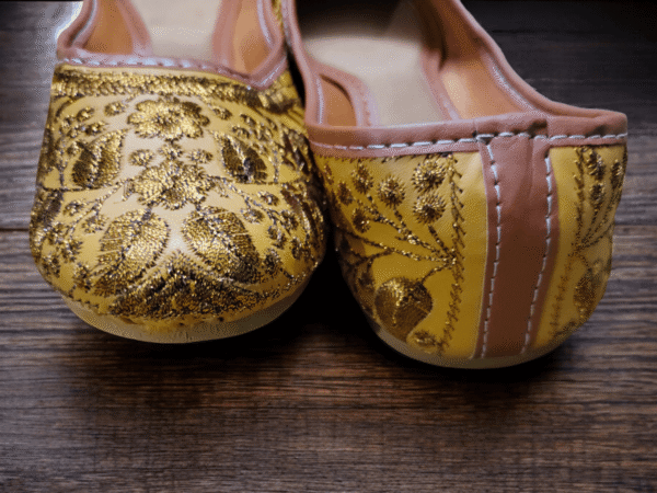 Elegant Embroidered Beige Jutti