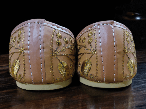 Elegant Embroidered Beige Jutti