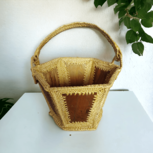 Jute Grass Hexagonal Basket