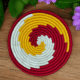 Sabai Grass Sunset Spiral Wall Decor Plate Set