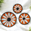 01OD028_2 Handwoven Sabai Grass Sunburst Wall Decor Plate