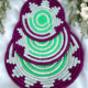 01OD030_2 Sabai Grass Mint Harmony Wall Decor Plate Set
