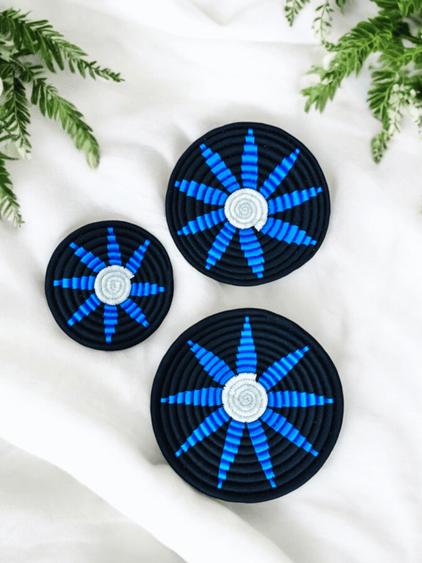 01OD031_1 Sabai Sunburst Grass Wall Decor Plate