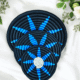 01OD031_2 Sabai Grass Blue Starburst Wall Decor Plate Set