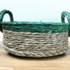 01OD032_1 Rustic Sabai Grass Basket with Earthy Tones