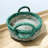 01OD032_4 Rustic Sabai Grass Basket with Earthy Tones