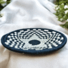 01OD035_4 Floral Sabai Grass Wall Decor Plate