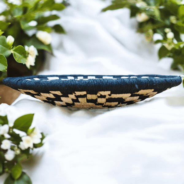 01OD035_5 Floral Sabai Grass Wall Decor Plate