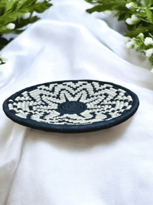 01OD036_4 Sabai Grass Wall Decor Plate Set | Handmade Tribal Wall Art