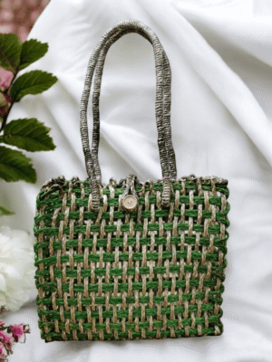 01OD045_1 Rustic Weave Handmade Sabai Grass Tote Bag