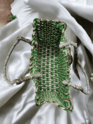 01OD045_2 Rustic Weave Handmade Sabai Grass Tote Bag