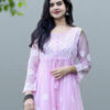 Lavender Chikankari Embroidered Kurta