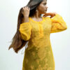 Golden Yellow Chikankari Kurta