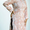 Peach Blossom Chikankari Kurta