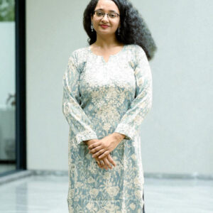 Sky Blue Chikankari Kurta