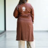 Brown Chikankari Kurta