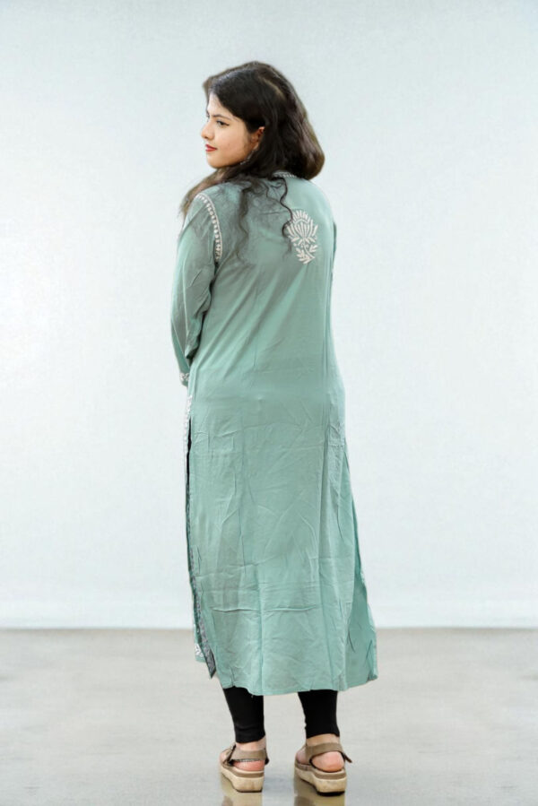 Seafoam Green Chikankari Kurta