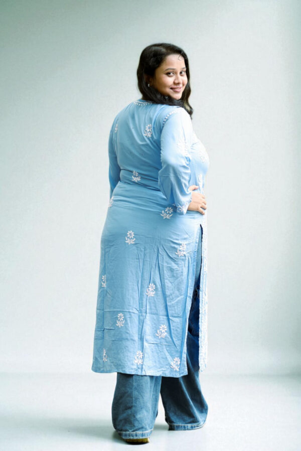 Sky Blue Chikankari Kurta