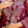 Maroon Rhapsody Lucknow Chikankari Kurta