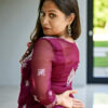 Maroon Rhapsody Lucknow Chikankari Kurta