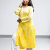 01UP024_102 Sunny Yellow Chikankari Kurta