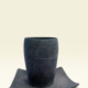 Handcrafted Natural Stone Drinking Glass with Square Plate