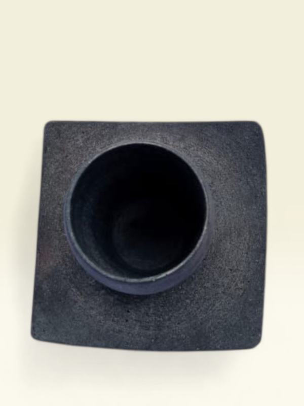 05OD001_3 Handcrafted Natural Stone Drinking Glass with Square Plate