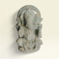 Handcrafted natural stone Lord Ganesha idol sculpture for spiritual home décor