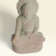 Handcrafted natural stone sitting Buddha sculpture for spiritual home décor