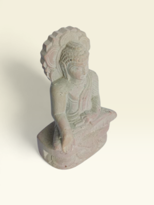 Handcrafted Natural Stone Sitting Buddha Sculpture
