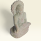 Handcrafted Natural Stone Sitting Buddha Sculpture