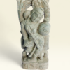 05OD006_2 Devadashi Stone Idol with Kalash – Handcrafted Odisha Green Serpentine Sculpture